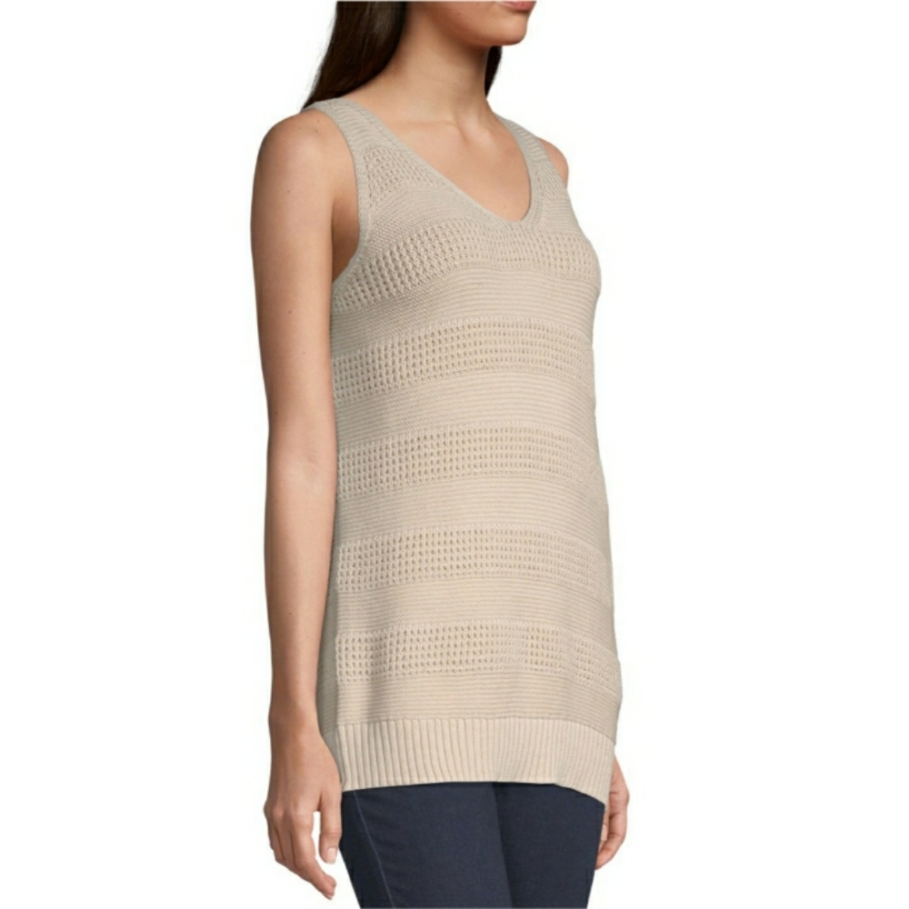 NWT a.n.a V Neck Sleeveless Pullover Sweater - Picture 3 of 11